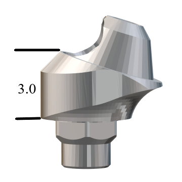 Biomet 3i Certain®-compatible 4.1mm 17° Multi-Unit Abutment X 3mm