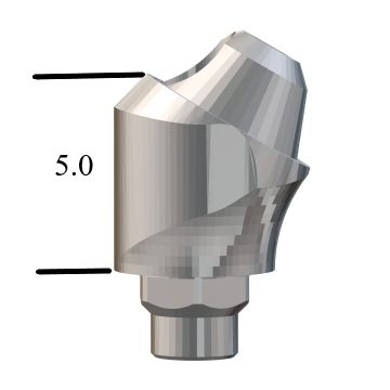 Biomet 3i Certain®-compatible 4.1mm 30° Multi-Unit Abutment X 5mm