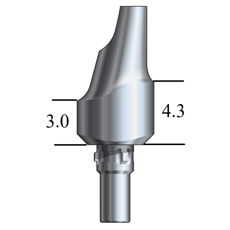 CAMLOG® Screw-Line-compatible 3.8mm Esthetic Abutment 15° Angle, Anterior