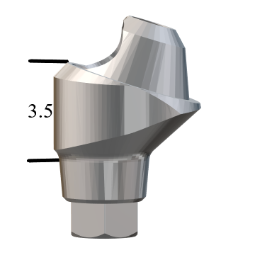 MegaGen AnyRidge®-compatible 17° Multi-Unit Abutment X 3.5mm