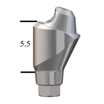 MegaGen AnyRidge®-compatible 17° Multi-Unit Abutment X 5.5mm