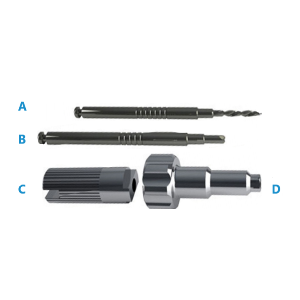 Screw Extractor Kit Internal Hex Biomet 3i® Certain 3.4mm