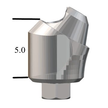 Zimmer® TSV-compatible 4.5mm 17° Multi-Unit Abutment X 3.0mm - Preat