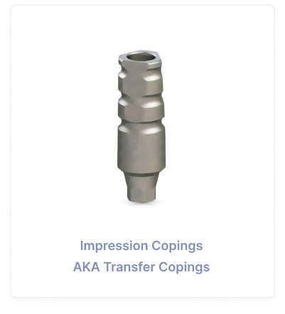 Impression Coping - Closed Tray - Astra® Aqua - 3.8 x 9.0mm